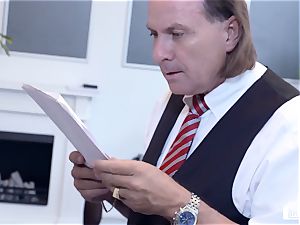 asses BUERO - stunning German milf pulverizes manager at the office